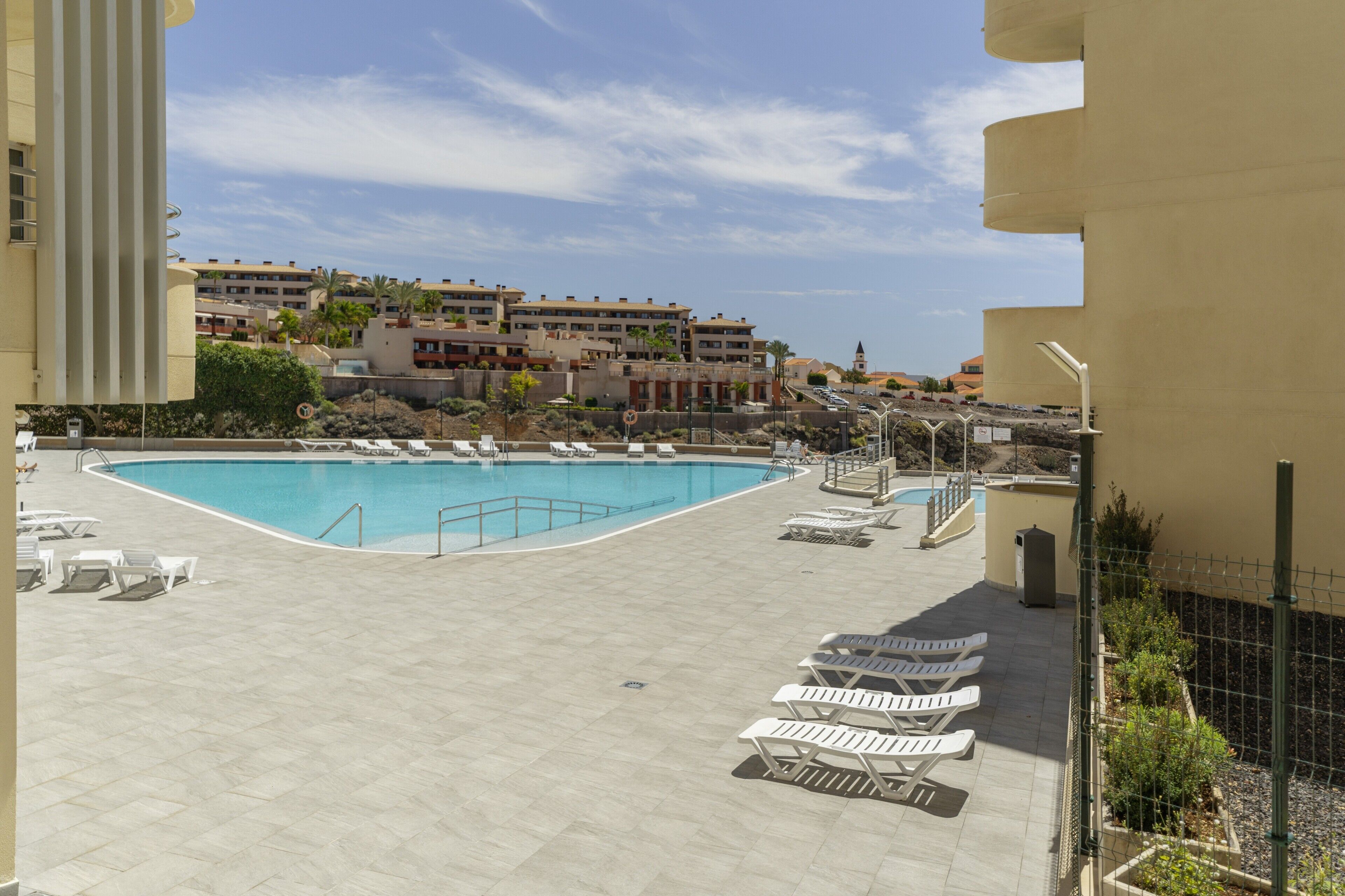 A heated pool