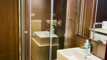 Shower, hair dryer