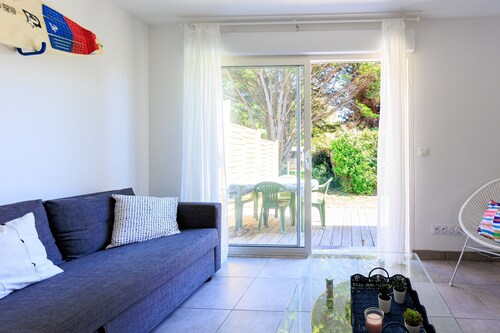 Appartement 6 Personnes à Soustons – Confort Moderne, Jardin Privé & Terrasse en Plein Air