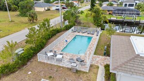 A heated pool