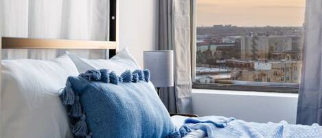 1 soverom, skrivebord, strykejern/-brett og wi-fi