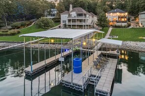 Exterior - Porto Cima w/ Game Room, Dock, Boat Slip, Kayaks, Lakeside Fireplace & Hot Tub (Sunrise Beach)