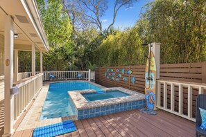 A heated pool