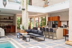 Dining - 9Br Luxury Villas Aldea Zama, Private Pools & Gym! (Q.R.)