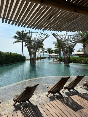 Pool - Elegant Oceanview Suite • Perfect Hideaway for Two (La Majahua)