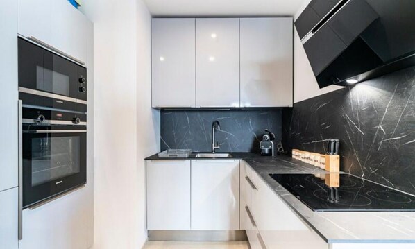 Fridge, microwave, oven, dishwasher - Beautiful 4 Rooms in Cannes Center (Cannes)