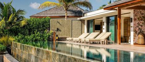 A heated pool