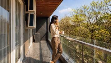 Deluxe-Apartment, Stadtblick | Balkon
