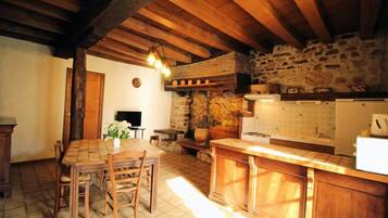 Microwave, dishwasher, cookware/dishes/utensils