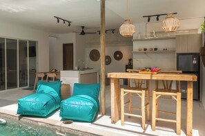 32-inch flat-screen TV with cable channels