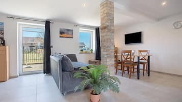 Télévision, table de tennis de table