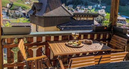 Ferienwohnung mit wunderschöner Sicht in die Bergwelt