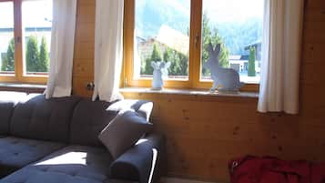 Fernseher, Kamin, DVD-Player