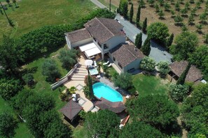 Exterior - Villa Raffy luxury Swimming pool Jacuzzi Cocooning sunken bar  (Saint-Robert)