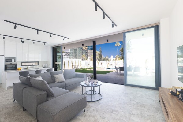 Villa, 3 Bedrooms, Private Pool, Garden View | Living room - Protaras Aqua Villa Aq05 (Paralimni)