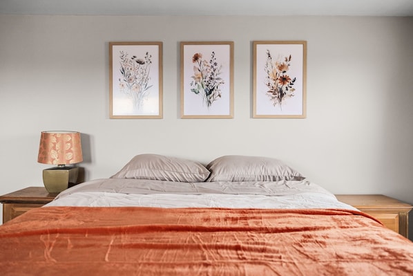 2 bedrooms, iron/ironing board, free WiFi, bed sheets