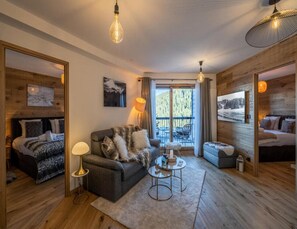 Living room - 3 Rooms for 6 People (Courchevel)