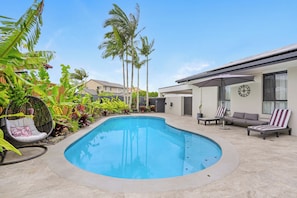 A heated pool
