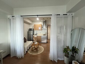 1 soverom, strykejern/-brett, wi-fi og sengetøy