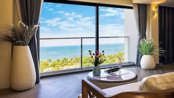 Chambre Double Exécutive, balcon, vue plage | Vue de la chambre