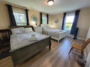 2 bedrooms, iron/ironing board, travel crib, free WiFi