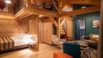 Kamar Mewah, pemandangan gunung | Brankas, tirai kedap cahaya, kedap suara, dan Wi-Fi gratis