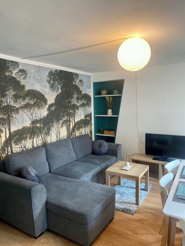 Living area - Cosy T3 8min from Rouen Centre (Rouen)