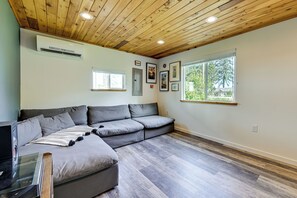 House (2 Bedrooms) | Interior - Walk to Beach: Creek-front Sekiu Home w/ Fire Pit! (Neah Bay)