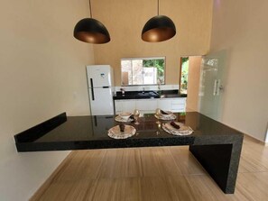 Orchid Cottage - View of the Itiquira Falls | Private kitchen