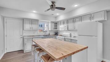 Microwave, oven, stovetop, dishwasher