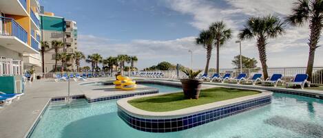 Indoor pool, outdoor pool