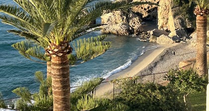 Attractive Firstline apartment on the beach in central Nerja