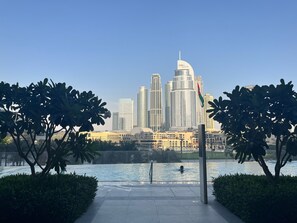 Outdoor pool - Luxury 1BR 5 star Apt Burj Khalifa View (Dubai)