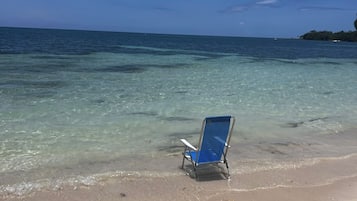 Sun-loungers, beach towels