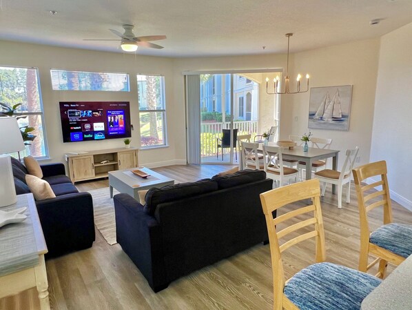 Télévision, table de tennis de table