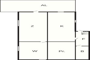 House | Floor plan - 4 Person Holiday Home in Skarhamn (Skaerhamn)