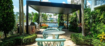 Waterfront Oasis 2BR/2BA with Pool, Gym, Balcony & Parking