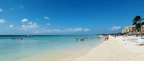 Sun loungers, beach towels