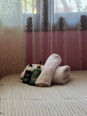 2 slaapkamers, een bureau, een strijkplank/strijkijzer, wifi