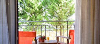 Charming 1-bedroom apartment with AC, WiFi in fabulous Karavomylos
