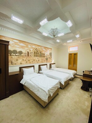 Deluxe Double or Twin Room, 1 Bedroom, Courtyard View | Soundproofing, iron/ironing board - Orbita Villa (Bukhara)
