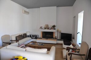 TV, fireplace, offices