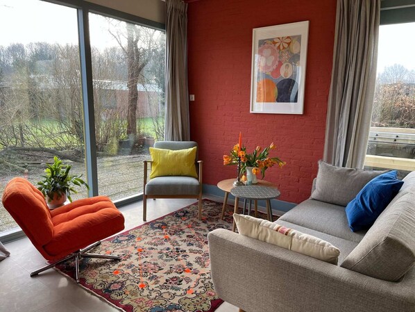 House | Living area - Modern Holiday Home Near the Beach (Noordwijkerhout)