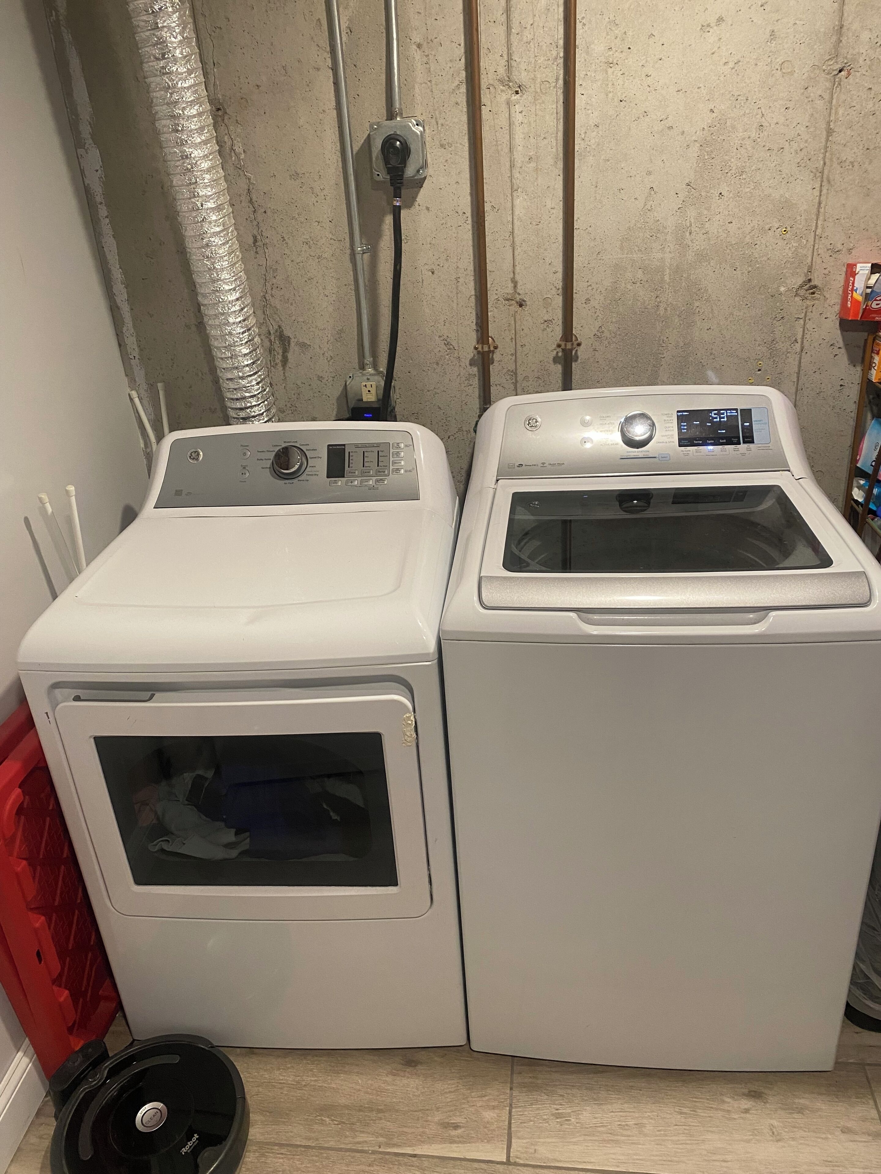 Convenient laundry room near den—great for post-beach cleanup.