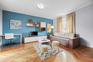 Apartment | Living room - Serene Seafront Apartment in Kampor (Rab)