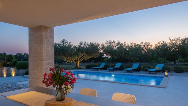 Villa | Pool | Indoor pool, outdoor pool - Luxe Villa With Jacuzzi and Pool (Marcana)