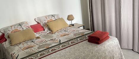 1 bedroom, iron/ironing board, travel crib, free WiFi