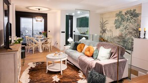 House | Living room - Villa in Sanxenxo With Pool & Sea Views (Sanxenxo)