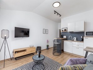 Apartment | Wohnzimmer | Kamin