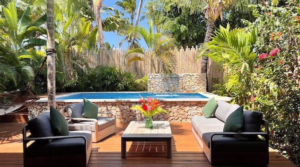 Outdoor pool, a heated pool - 2 bedroom Villa on the Coral Coast with all-inclusive option (Maui Bay)